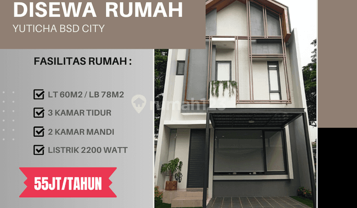 Disewa Rumah Di Yuticha Bsd City Tangerang Selatan 1