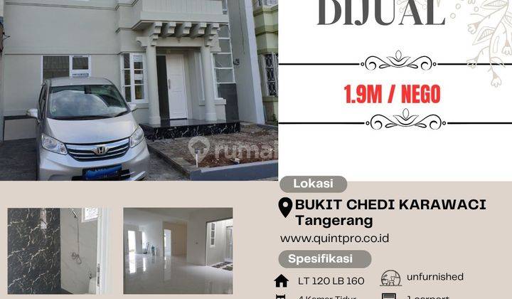 Dijual cepat Rumah Di Taman Bukit Chedi Lippo Karawaci Tangerang  1