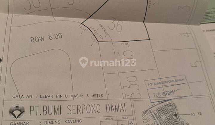 Jual Tanah Lokasi Strategis Di Kencana Loka BSD City Tangerang Selatan  1