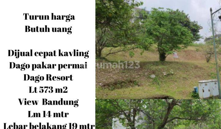 DIJUAL CPT KAVLING DAGO PAKAR PERMAI (DAGO RESORT) BANDUNG, B.U. 1