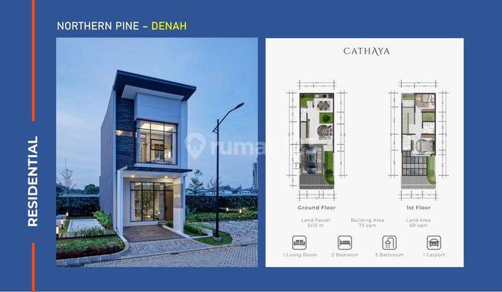 Rumah Cluster LT 120 Bisa Nego 15 Mnt ke AEON MALL Sentul City J30491 2