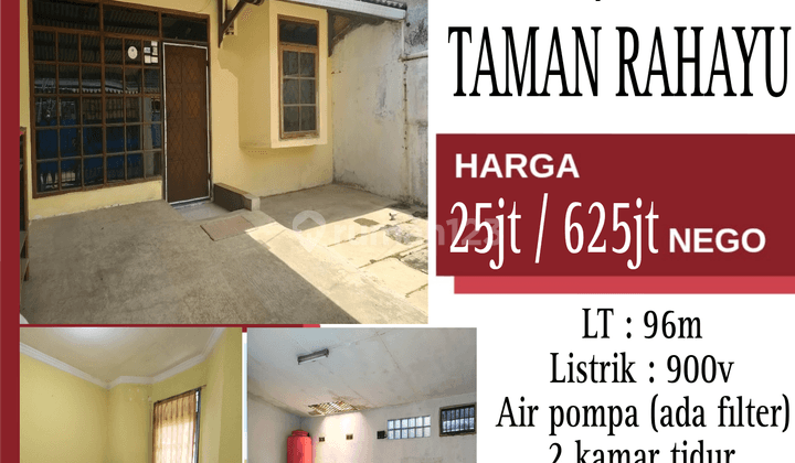 DIJUAL Rumah Taman Rahayu Indah 1 di Taman Rahayu 1 Rumah 1