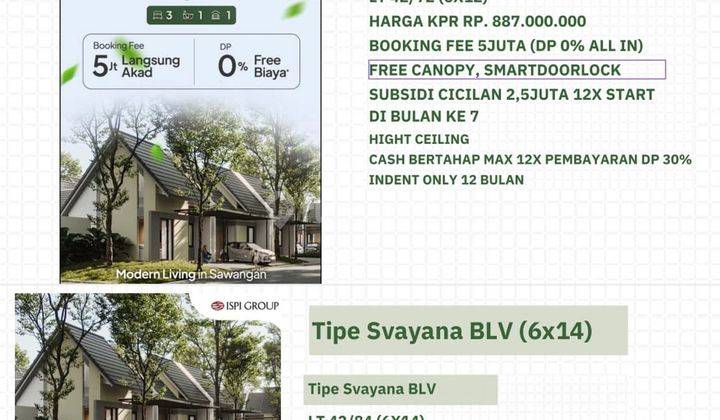 Rumah Strategis dengan Mezanin Siap KPR Dekat The Park Sawangan J30630 1