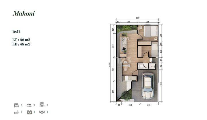 Rumah Baru Minimalis Siap KPR dekat Bogor Square J30676 2