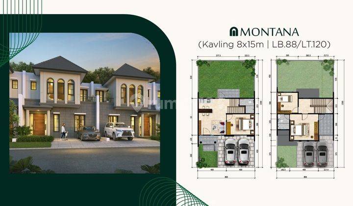 Rumah Halaman Luas 2 Carport 10 Mnt ke  Metropolitan Mall Cileungsi Siap KPR J30889 1