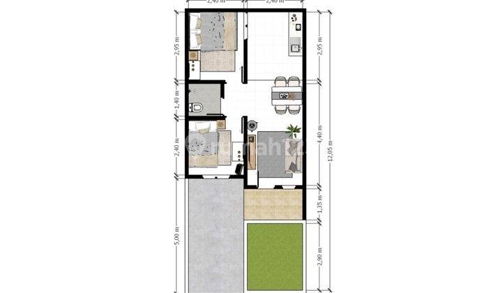 Rumah Sudah Renovasi Furnished SHM di Perumahan Mustika Park Place Cluster Navarra , Bekasi 1