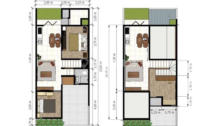 Rumah Futuristik 2 Lantai Semi Furnished di Belakang Living Plaza Pamulang J22662 20