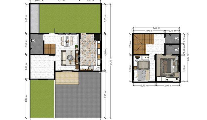 Rumah Impian Halaman Luas 2 Lantai Dekat Aeon Mall Bsd Harga Nego J16583 6