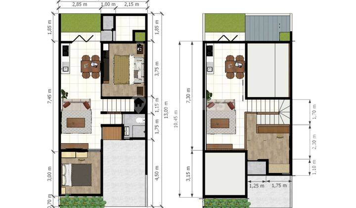 Rumah 2 Lantai Mewah Harga Nego 10 Menit Ke Gerbang Tol di Tangerang Selatan J22662 20