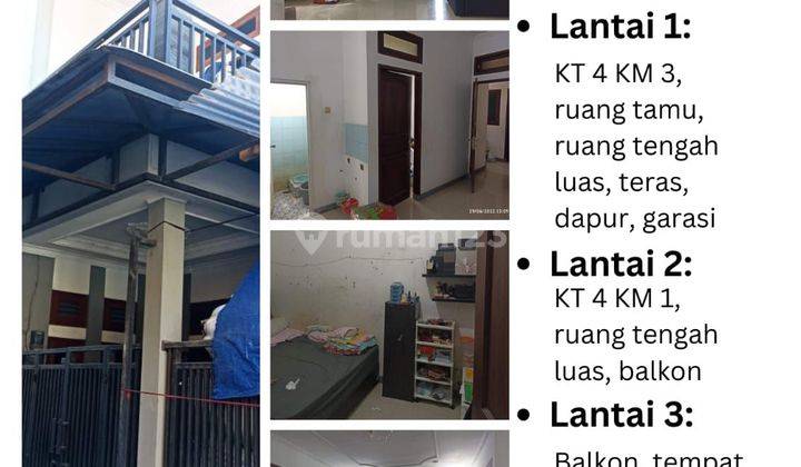 Dijual cepat rumah 3 lantai di sumber sari bandung  1