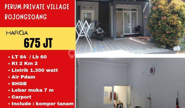 Rumah siap huni harga BU di Perum private village bojongsoang  1