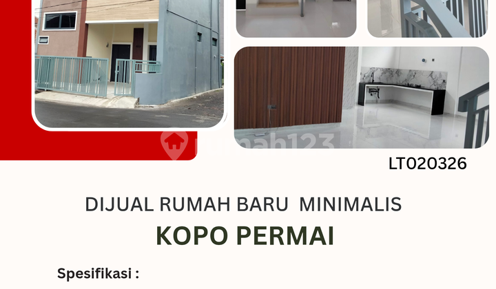 Jual Rumah Minimalis Baru Siap Huni di Kopo Permai 1