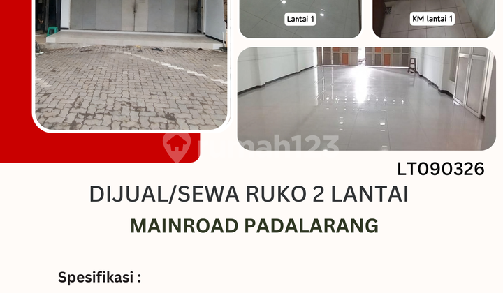 For Sale/Rent 2-Story Shop House on Main Road Padalarang For Sale/Rent 2-Story Shop House on Main Road Padalarang
