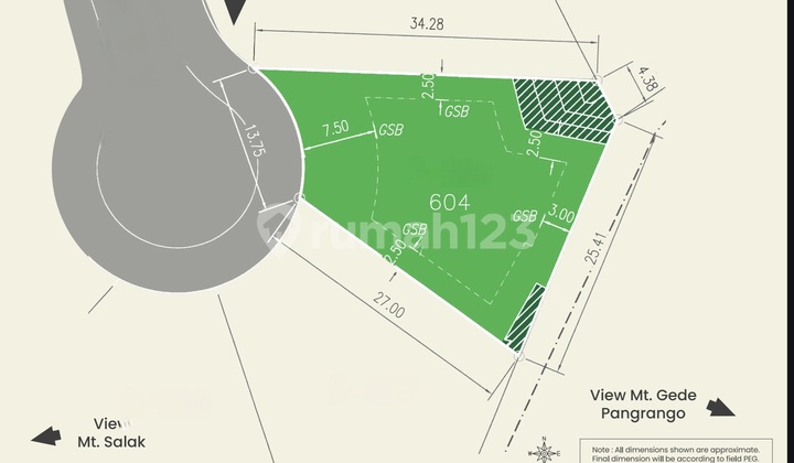 9 Billion Rancamya Hoki Ngantong Plot 604m2 West