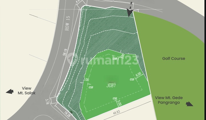 11.8jt Kavling Hoek Rancamaya 3.081 Direct Golf 3view 11.8jt Kavling Hoek Rancamaya 3.081 Direct Golf 3view