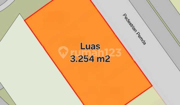 20jt Kavling Komersial 3254m2 Hadap Jalan Raya Propinsi