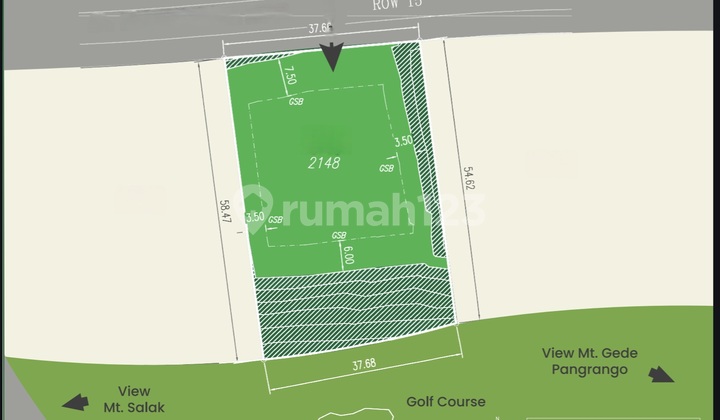 11.8jt Kavling Rancamaya 2.148m2 Direct Golf 5menit Ke Tol