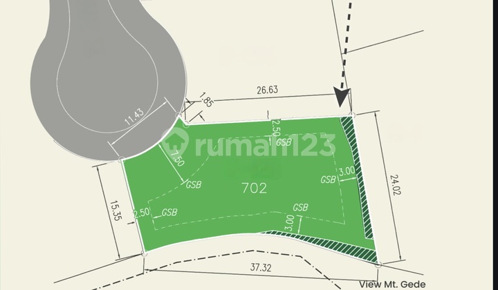 9M Rancamaya View Mountain Plot 702m2 Eligible for KPT