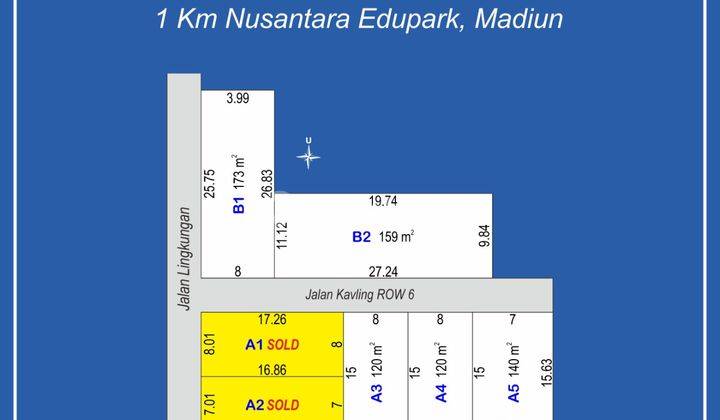 Wunggu Village 1 Km Nusantara Edupark, Nyaman Huni 5