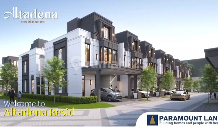 Beautiful European Design 3-Story House with Attic Room Ceiling