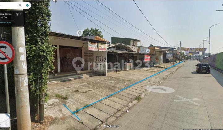 TANAH LUAS DI PINGGIR JALAN RAYA PONDOK CAPE PAMULANG SIAP BANGUN