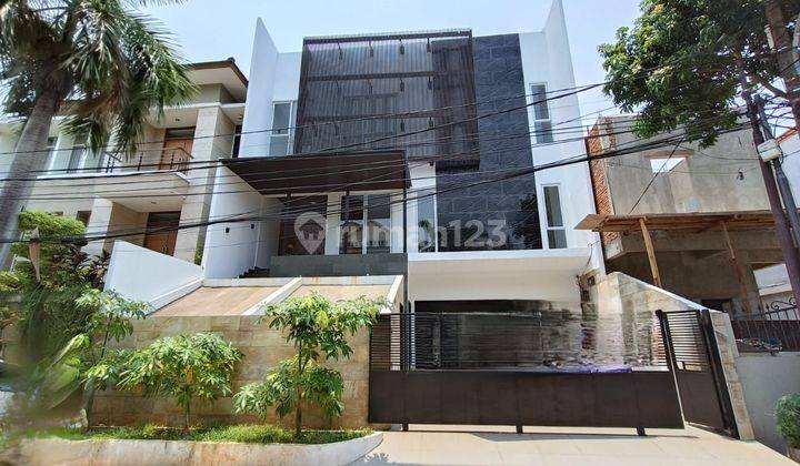 Rumah Modern Minimalis 4 Lantai 12 X22 Di Sunter Garden Hadap Utara 1