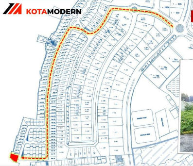 Tanah 243 m2 CLUSTER PASADENA Modernland, Tangerang