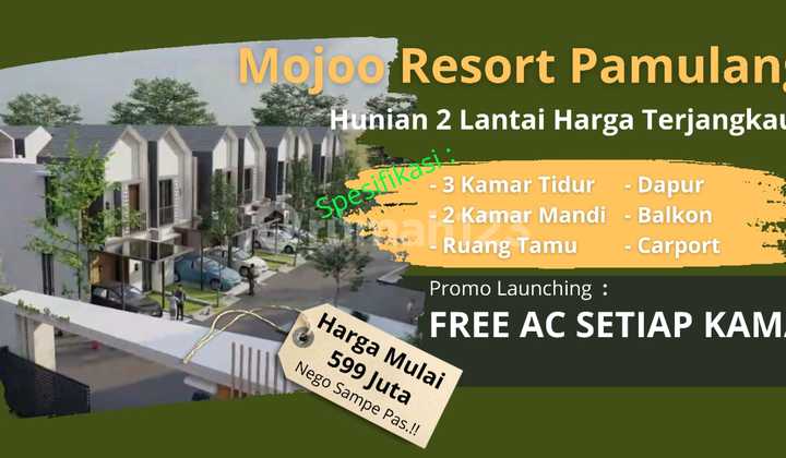 Rumah Mewah Harga Super Murah 2 Lantai Bergaya Resort 1