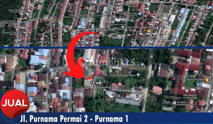 Tanah Siap Bangun Jalan Purnama Permai 2,pontianak 1