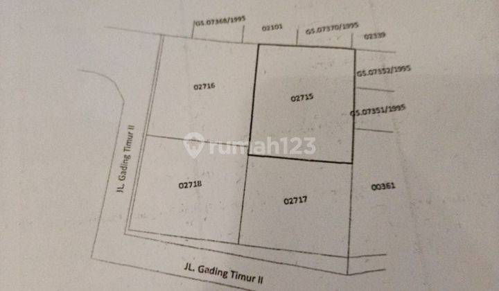 Tanah kavling di gading regensi Soekarno Hatta strategis  2