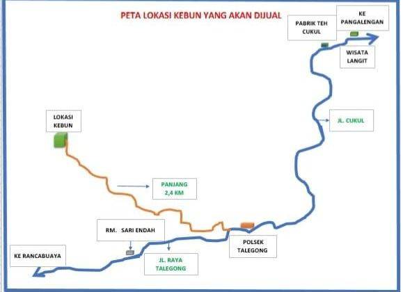 Tanah di cukul Pangalengan view lembah gunung  2