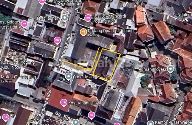 Luas 225 m2 LD 15 di Pogung Kidul; 50 Meter Kampus UGM