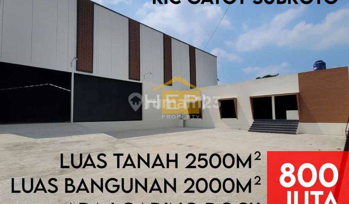 GUDANG BARU DISEWAKAN ! ADA LOADING DOCK DAN OFFICE ! 2500 m 1