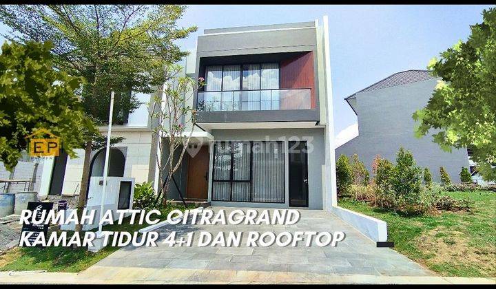 Attic Room Dan Rooftop ! 3 Lantai Citragrand Kamar Tidur 4+1 ! No 1