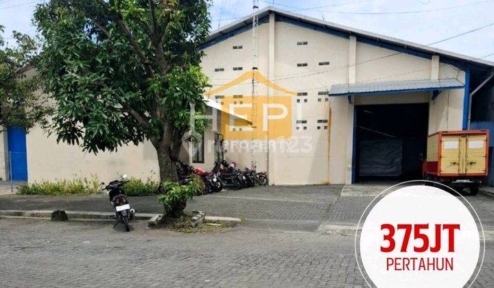 Gudang Majapahit Disewakan ! Pinggir Jalan Raya Dekat Akses Tol 1