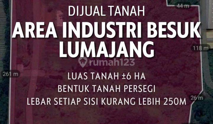 Tanah Industri Strategis Di Lumajang ! Siap Pakai  1