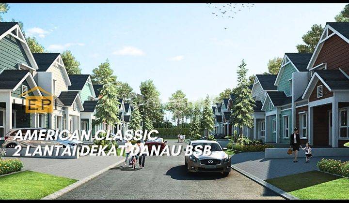 Baru Furnished ! Dekat Danau Bsb ! American Classic 2 Lantai 1