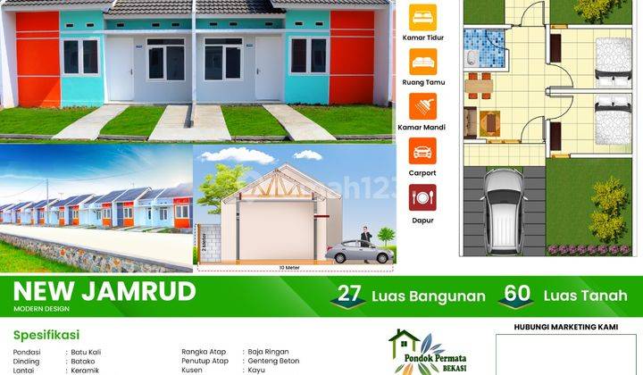 Rumah Subsidi Ready Siap Huni Cicilan 1 Jt,an Sampai Lunas Dp 0  3