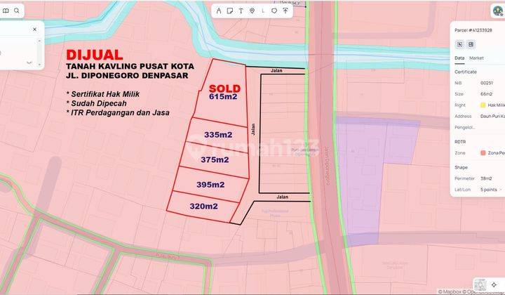 Tanah Jual Area Strategis Cocok Untuk Bisnis Dan Usaha di Tengah Kota Denpasar  2