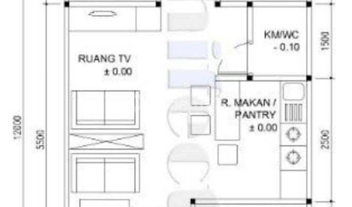 Dijual rumah murah modern cash akses mobil di jurangmangu barat 3