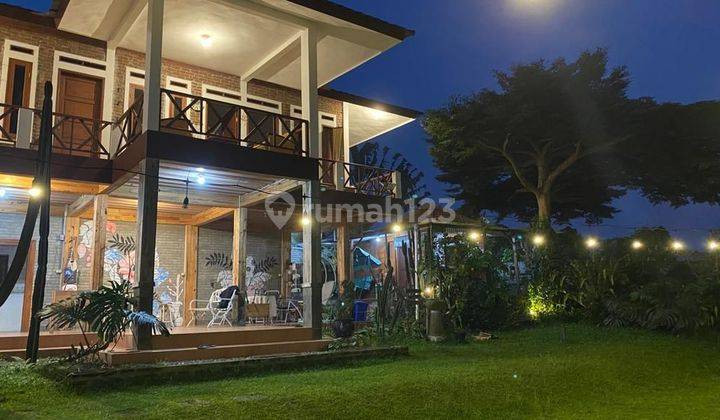 DIJUAL RUMAH VILLA KAYU DI PARONGPONG LEMBANG SIAP PAKAI DENGAN PEMANDANGAN ALAM SUPER SEJUK 1