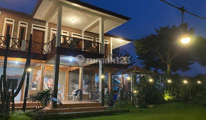 DIJUAL RUMAH VILLA KAYU DI PARONGPONG LEMBANG SIAP PAKAI DENGAN PEMANDANGAN ALAM SUPER SEJUK 1