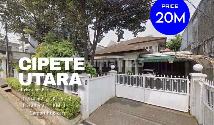 Dijual Rumah Cipete Utara Asri Pinggir Jalan Dijual Rumah Cipete Utara Asri Pinggir Jalan
