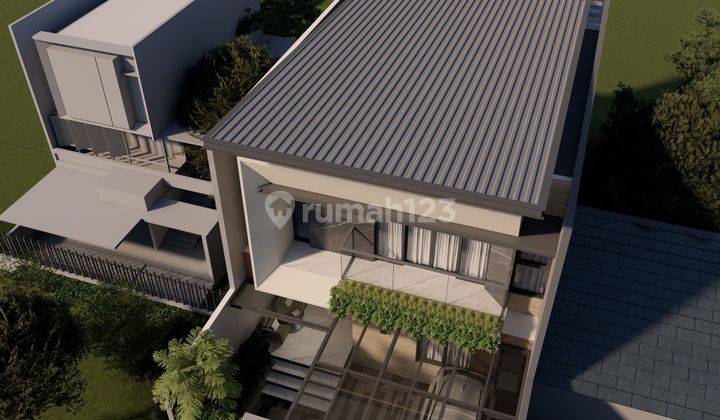 Dijual Rumah 2 Lt Modern Kontemporer Tropis di Kencana Loka Bsd 2