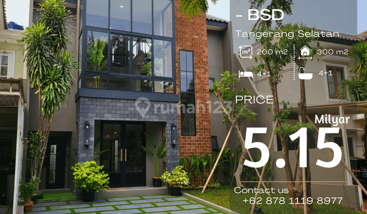 For Sale Rumah Brand New Design Industrial BSD Tangerang Selatan  1