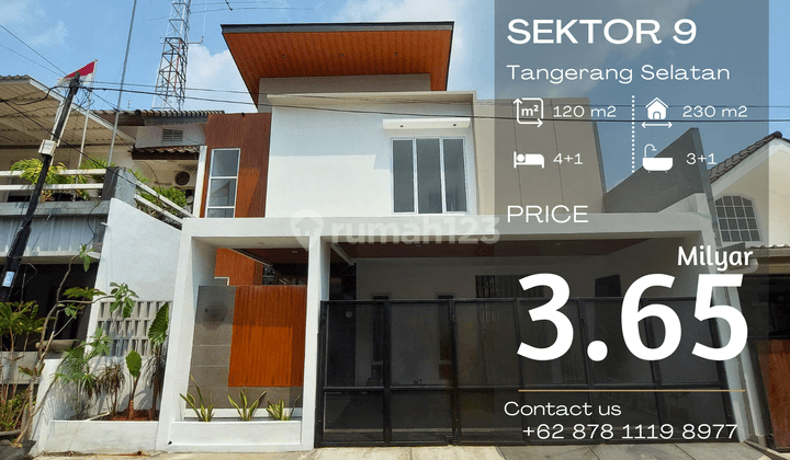 Rumah Brand New Modern Dalam Cluster di Sektor 9 Bintaro Jaya  1