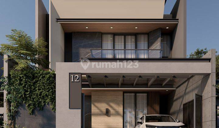 Dijual Rumah 2 Lt Modern Kontemporer Tropis di Kencana Loka Bsd 1