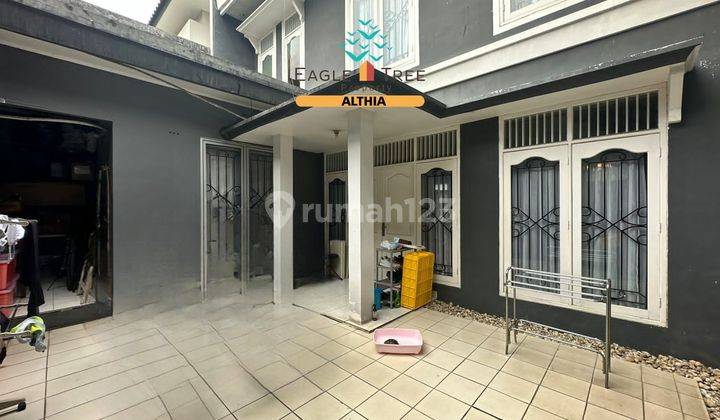 Rumah Cibubur 2 Lantai Depan Ada Taman Suasana Asri di kota wisata cibubur  2