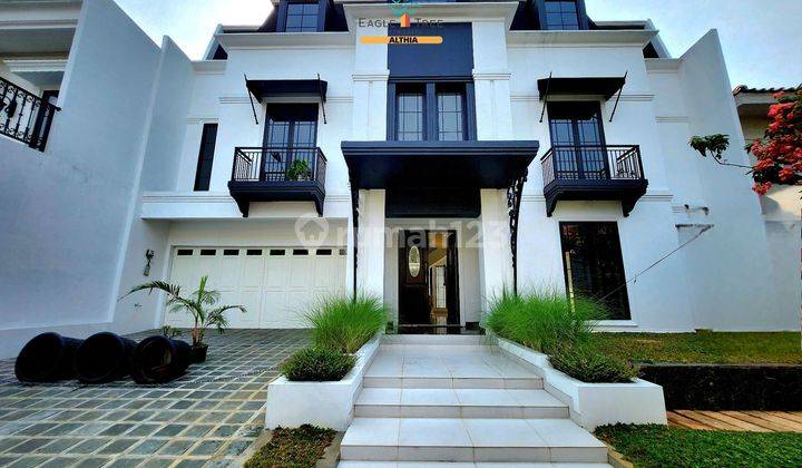 Rumah Bintaro, Model American Classic 2  Lantai Ada Kolam Renang 1