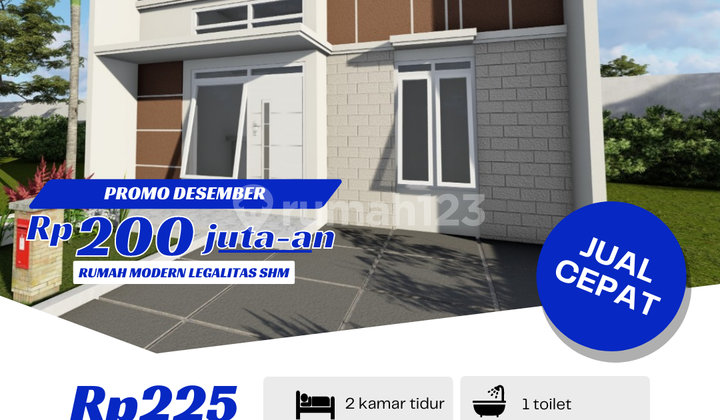 Rumah Siap Huni Legalitas SHM Akses Mudah Dekat Stasiun Krl  1